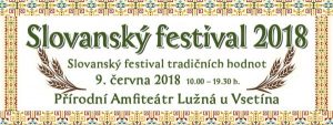 Slovanský festival 2018 pozvánka do Lužné u Vsetína